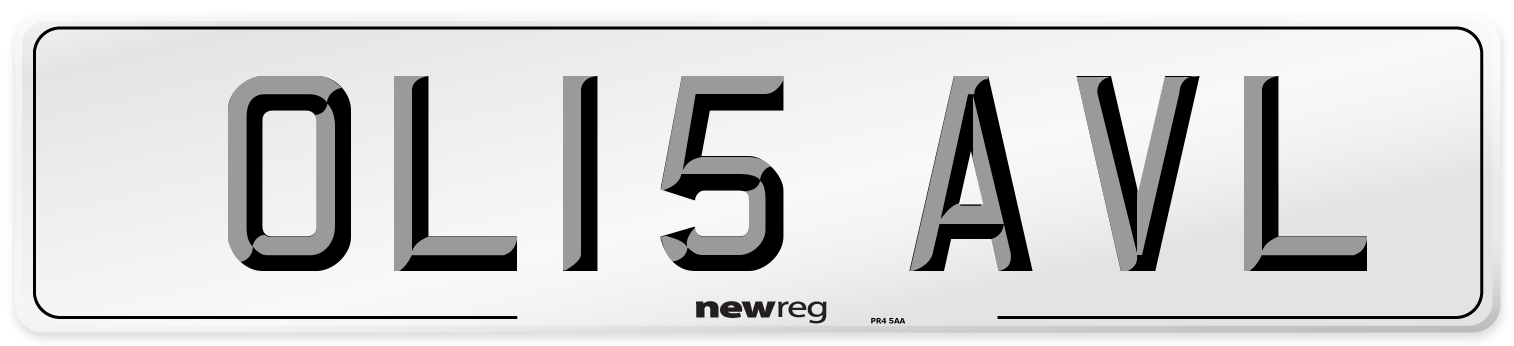 OL15 AVL Number Plate from New Reg